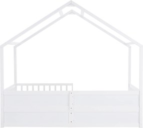 Montessori ágy, 90x200, fehér, tömör, BIANKA
