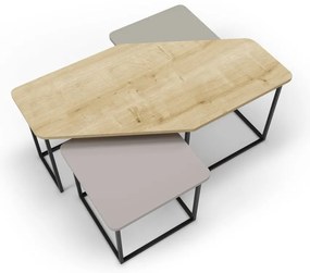 Dohányzóasztal szett 3 db-os 60x111,5 cm Zoya – Marckeric