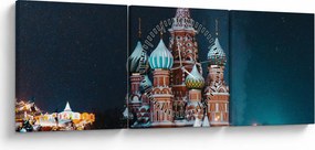 Szerkezet képe Oroszországban (órával) (90x30 cm)