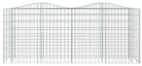 íves horganyzott vas gabion magaságyás 200x50x100 cm