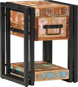 vidaXL Éjjeliszekrény fiókkal 2 pcs Sokszínű 30 x 30 x 40 cm