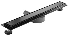 REA-G7803 - NEOX PRO 80 cm nemesacél/fekete zuhanyfolyóka