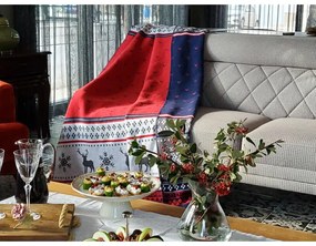 Karácsonyi pamut takaró 200x150 cm - Mila Home