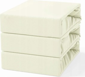 Gumis lepedő 200x220 Frotte Ecru
