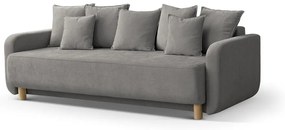 Szürke kinyitható tárolóhelyes kanapé 231 cm Elen – Micadoni