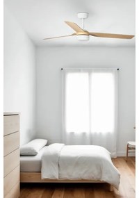 FARO 33816WT-20 - LED Dimmelhető ventilátor PUNT M LED/18W/230V barna/fehér átm. 132 cm WT + távirányító