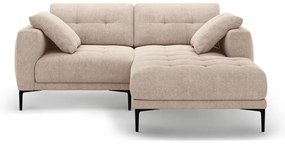 Világosbarna sarokkanapé (jobb oldali-heverő résszel) Bemy – Micadoni