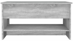 vidaXL szürke sonoma színű szerelt fa dohányzóasztal 80 x 50 x 40 cm
