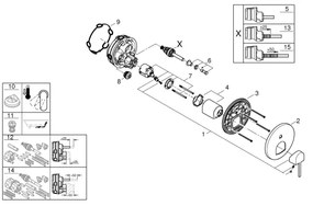 GROHE 24060003 - PLUS csaptelep fényes króm