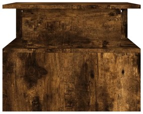 füstös tölgy színű szerelt fa dohányzóasztal 90x55x42,5 cm