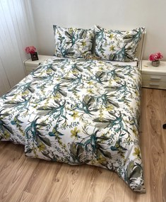 Pamut lepedők Tatiana fehér TiaHome - 1x Párna 90x70cm, 1x Paplan 140x200cm