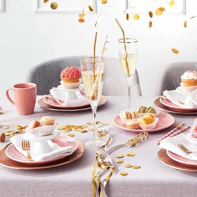 GOLDEN TWENTIES pezsgős pohár arany szegéllyel 250 ml