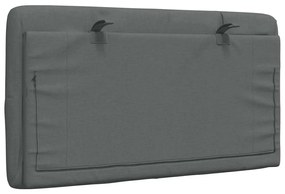 sötétszürke szövet fejtámla párna 90 cm