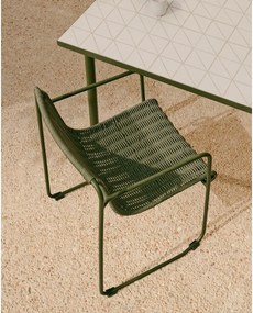 Zöld fém kerti szék Maurina – Kave Home