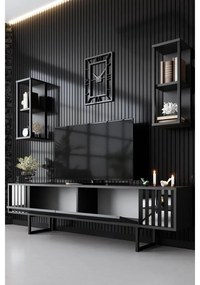 TV szekrény Chrome Line - Anthracite, Black