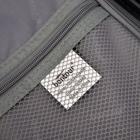 BONTOUR vertical 4 kerekes nagy borönd 76x50,5x29,5cm, púderzöld