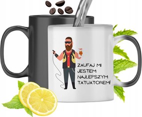 Mágikus Bögre Tetováló Színváltós Nyomtatott Fényképpel