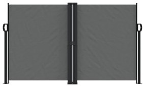 antracitszürke behúzható oldalsó napellenző 140x1200 cm