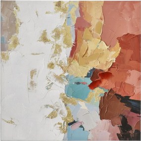 Nyomtatott-kézzel festett részletekkel vászon kép 80x80 cm Crown – Bizzotto