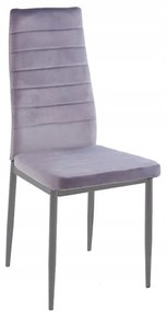 Coleta Nova bársony szék Szürke