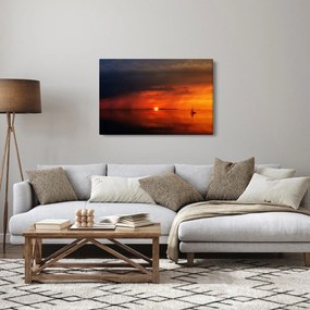 Vitorlás naplementekor (90x60 cm)