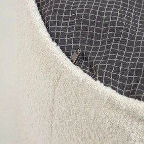 Adara fehér puff, ø 50 cm - Kave Home