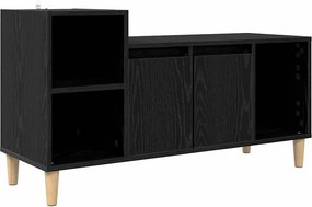 vidaXL TV szekrény Fekete tölgy 100 x 35 x 55 cm Faanyag