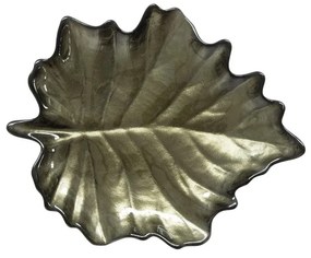 Juharfalevél alakú üveg tányér 21x18 cm díszdobozban Forest Dream