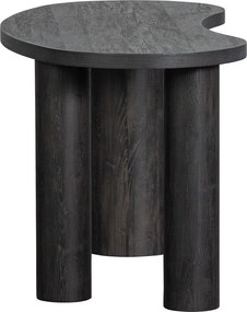 Sötétbarna konzolasztal borovi fenyő dekorral 70x150 cm Maan – WOOOD