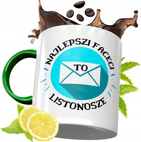 Zöld Bögre Postásnak Születésnapi Ajándék Nyomtatott Fényképpel