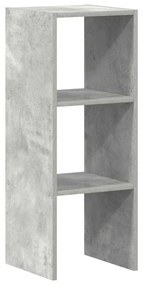 betonszürke szerelt fa könyvespolc halmozható 30 x 30 x 80 cm