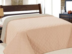 Kétoldalas Ágytakaró Vigo Steppelt Rózsaszín Világosszürke Pléd Kapa 220x240 cm