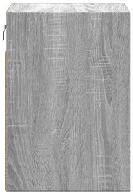 2 db szürke sonoma fali TV-szekrény LED-ekkel 41 x 31 x 45 cm