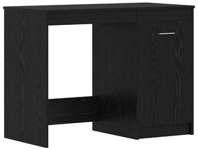 Asztal fiókkal polcokkal Musta tammi 140 x 50 x 76 cm Faanyag