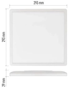 LED Mennyezeti lámpa FLORI LED/18W/230V 4000K fehér 29x29 cm