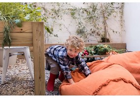 Zöld-narancssárga gyerek babzsákfotel Cathy the Carrot – Lorena Canals