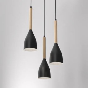 Csillár zsinóron MUZA 3xE27/60W/230V kerek