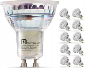 Mastery Mart Led spotlámpa GU10 4,5 W szabályozható 2700 K 10 db