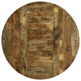 étkezőasztal kerek Ø160x76 cm Tömör fa rusztikus mangó