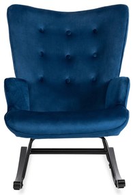 Hintafotel Sötétkék Bársony Kárpittal. ELIS