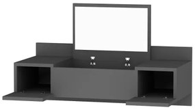 Fésülködőasztal ZAKKUM 33x100 cm antracit