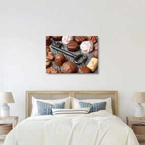 Csokoládé és a kulcs képe (70x50 cm)