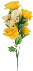 Rózsacsokor Szegfű Sárga Csokor Művirág Tavaszi Húsvéti