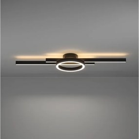 Eglo 900953-LED RGBW Dimmelhető mennyezeti lámpa AMANDOLO 23,5W/230V fekete + távirányító