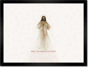 Poszterek keretben 40x30 Jesus Ich vertraue Dich