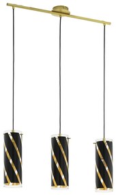 Eglo 97767 - Csillár zsinóron PINTO NERO 1 3xE27/60W/230V