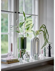 Fehér kerámia kézzel festett váza (magasság 11 cm) Fian – Bloomingville