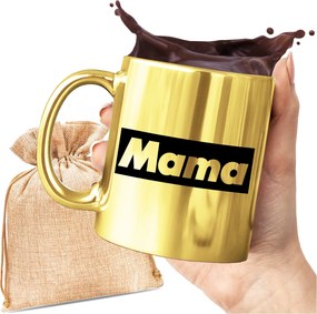 Arany Bögre Anya Nyomattal Tökéletes Ajándék Anyák Napjára Nyomtatott Ajándék