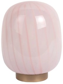 Világos rózsaszín asztali lámpa üveg búrával (magasság 20 cm) Summer Globe – Leitmotiv