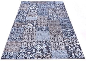 Vito modern klasszikus szőnyeg 160 x 230 cm szürke patchwork